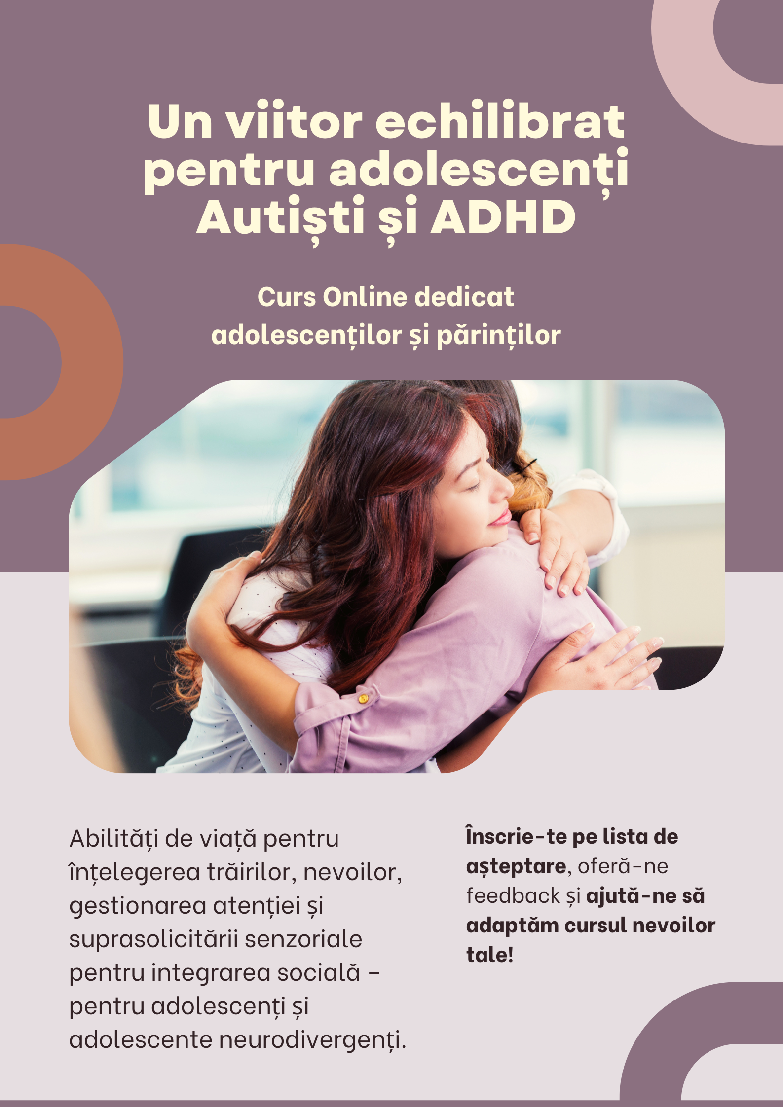 Un viitor echilibrat pentru adolescenți Autiști și ADHD – Curs Online dedicat